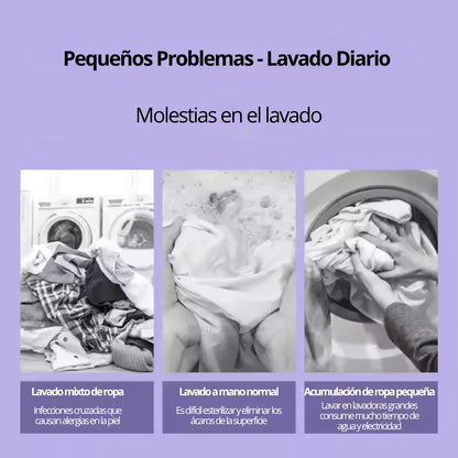 Mini lavadora compacta perfecta para espacios pequeños