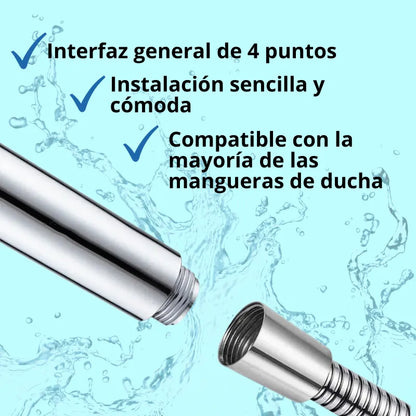 🚿TURBODUCHA RELAX™ – CABEZAL DE DUCHA CON HÉLICE PRESURIZADA Y AHORRO DE AGUA 💧
