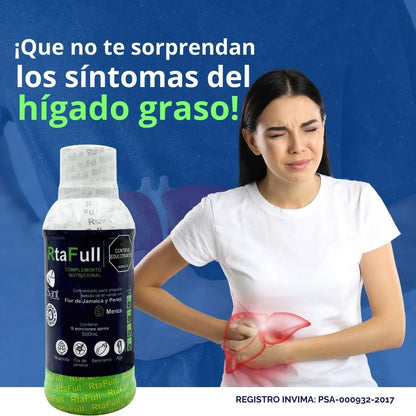 Rtafull Detox Herbal – Apoya Digestión, Hígado y Colesterol – 500 mL